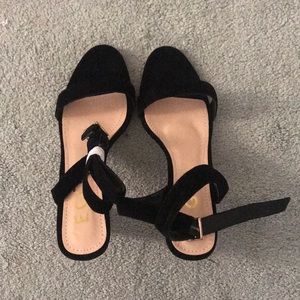 Strappy Black Sandal Heels